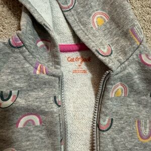 Cat & Jack Gray Rainbow Hoodie